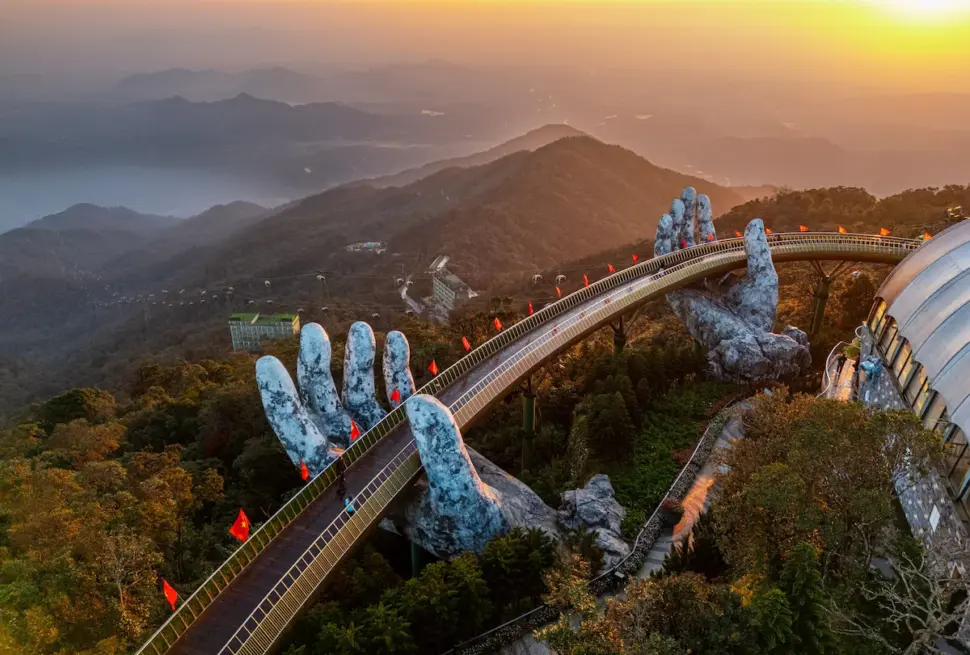 Golden Bridge at Ba Na Hills for a Da Nang 3-Day Itinerary
