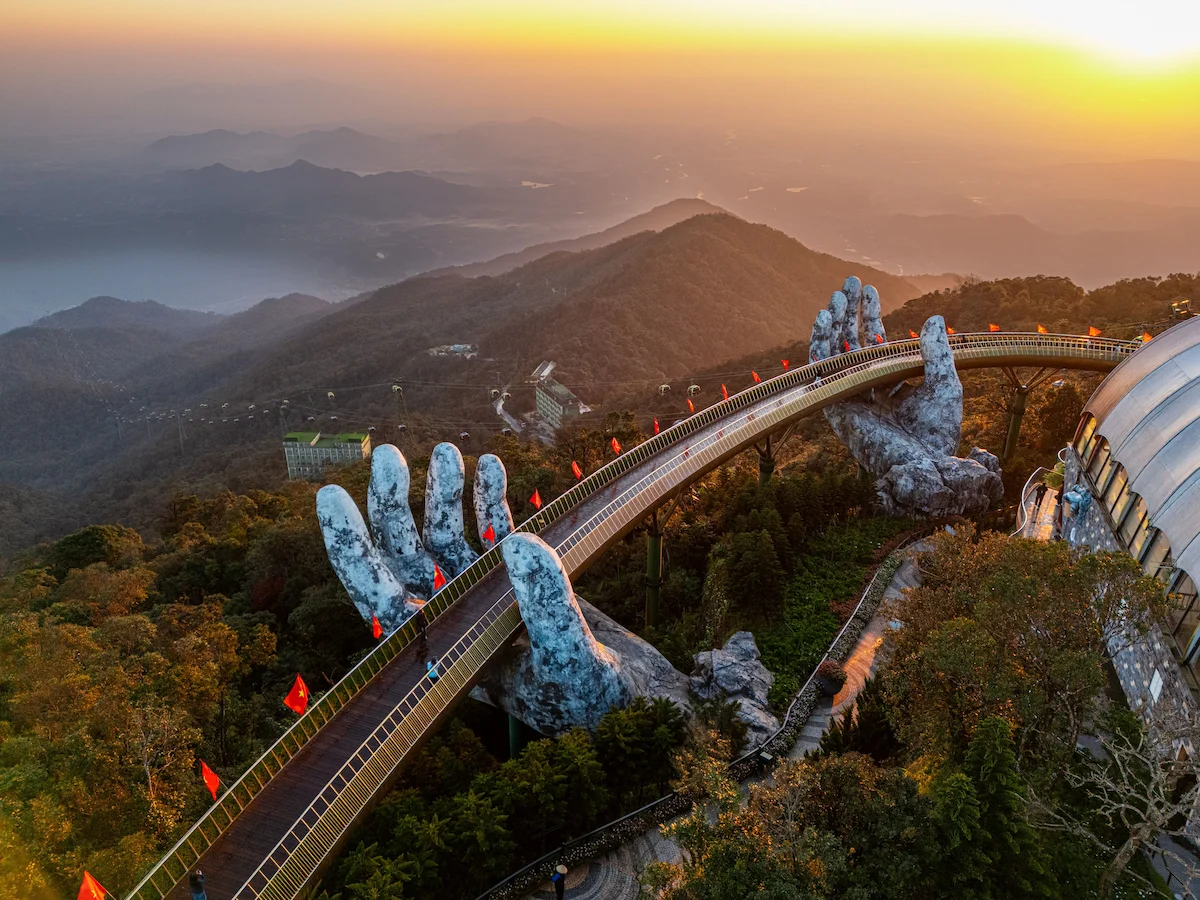 Golden Bridge at Ba Na Hills for a Da Nang 3-Day Itinerary
